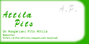 attila pits business card